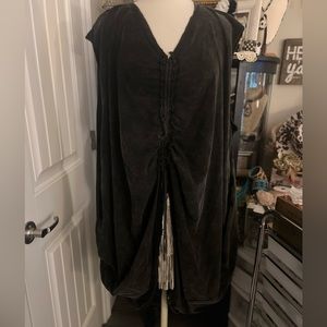 Cute oversized tunic with edgy details